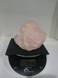 bloc de quartz rose brut