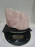 bloc de quartz rose brut